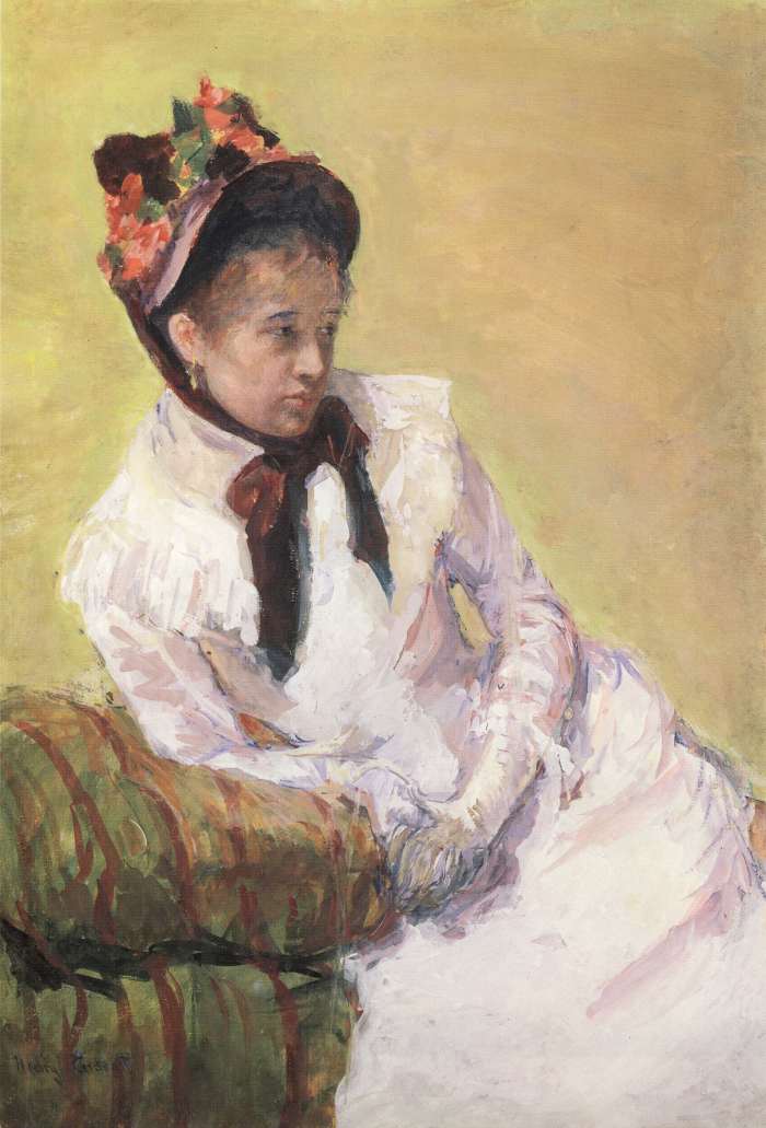 "Self-Portrait," by Mary Cassatt, 1878, gouche on paper. Metropolitan Museum of Art, New York.