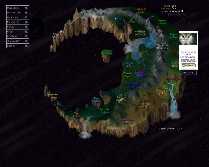 There are many chatrooms on Wolfhome, but only five for official Roleplay.