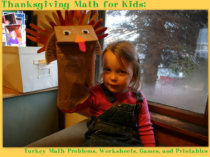 There are so many possibilities for math with paper turkeys during November.
