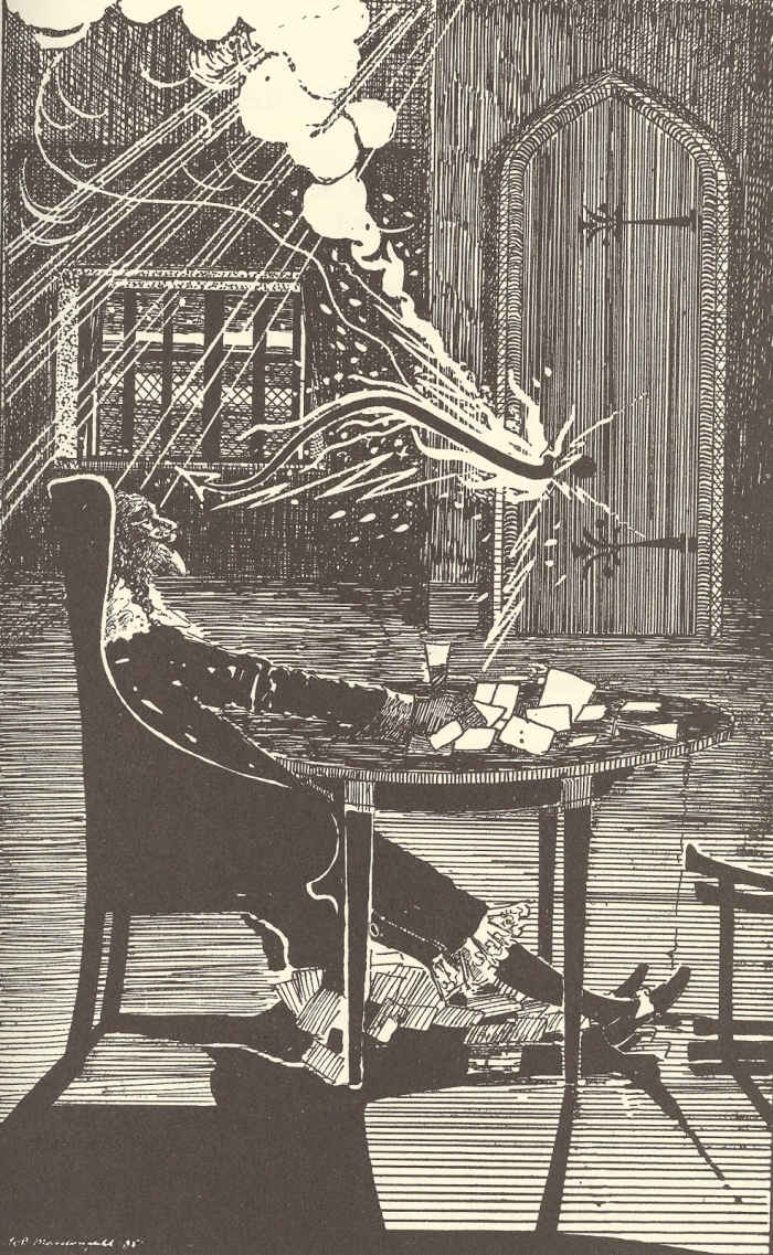 Illustration by William Brown Macdougal for Margaret Armour's (his wife) The Eerie Book.