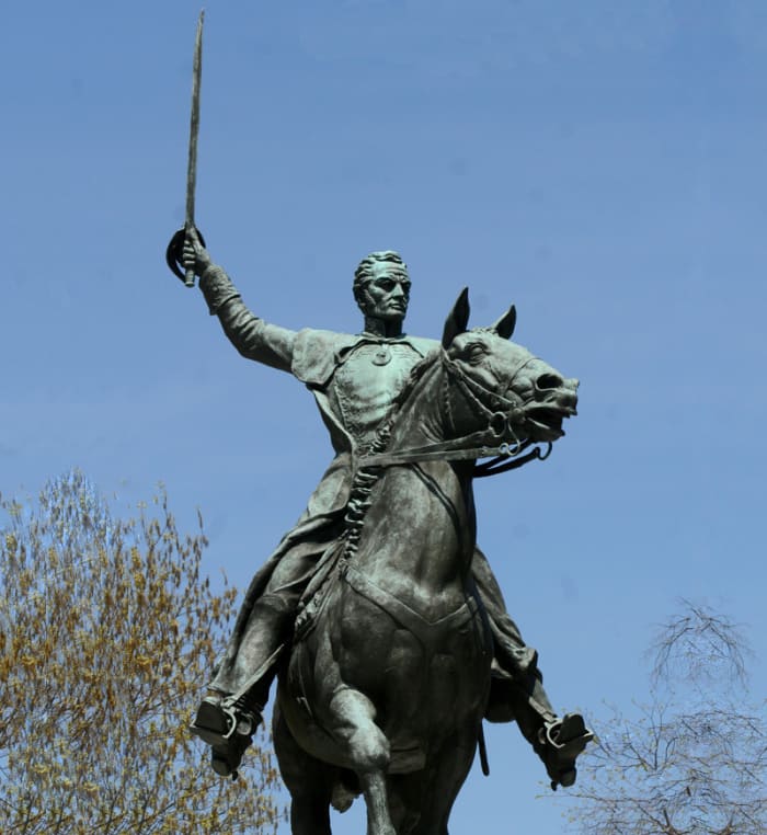 Simón José Antonio de la Santísima Trinidad Bolívar y Palacios (1783-1830) was a South American war hero and political leader. Bolívar is also known as "El Libertador" (the Liberator) because of his key role in Latin America's struggle for independen