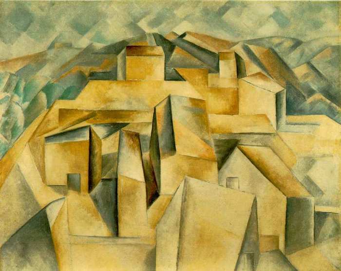 Houses on the Hill (1909) is Pablo Picasso's first completely Cubist painting.