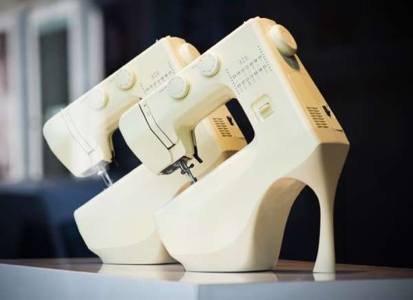 A nice white crocheted band made out of recycled white plastic bags could be a big hit in making sure these shoes stay on the feet.
