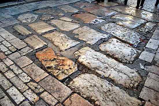 The stones of the road on which Jesus Christ was dragged carrying His cross withstood all these years so I am privileged to walk upon it.