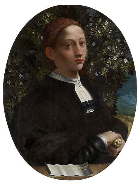 Dosso Dossi, Portrait of Lucrezia Borgia (?) (a. 1515), Victoria National Gallery Melbourne
