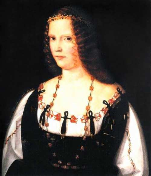 Bartolomeo Veneto, Presumed Portrait of Lucrezia Borgia (1505-1508), London National Gallery