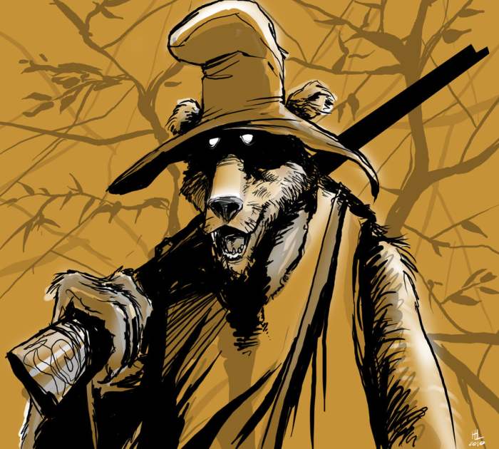 McGruff was a standin' over me with that damned shotgun! At least that's what he looked like to me.