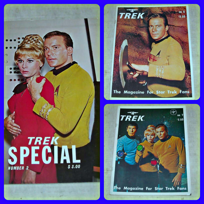 Here are three great issues ... TREK The MAGAZINE for STAR TREK FANS SPECIAL #2, published in November 1978, TREK The MAGAZINE for STAR TREK FANS # 6, published in November 1976, and TREK The MAGAZINE for STAR TREK FANS # 7, published in Feb 1977.