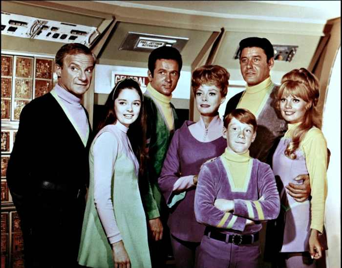 The Robinsons and Dr. Smith look very Stylish ... Dr. Zachary Smith, Penny Robinson, Major Don West, Maureen Robinson, Professor John Robinson, Judy Robinson, Will Robinson