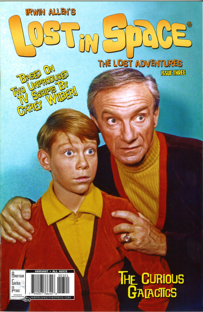 LOST IN SPACE - The Lost ADVENTURES #3, Irwin Allen, a really well made comic, with great artwork, look a Will fighting a huge scary creature, and Dr. Smith in the jetpack reprimanding Professor Robinson, every page is awesome