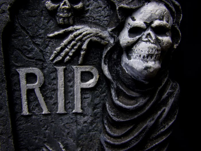 The original story of her guarding the bones of the dead has been translated by many as a connection to graveyards and protecting them.