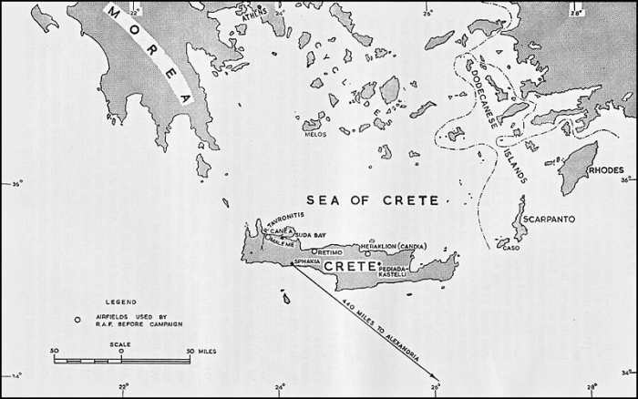 Eastern Mediterranean RAF Map - after the RAF pulled out the fighters they had left after the mauling they'd had, the Germans had total air control over the island