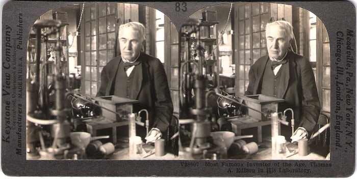 Thomas Edison--The value of this to me is extremely high, a rare piece of history, indeed.