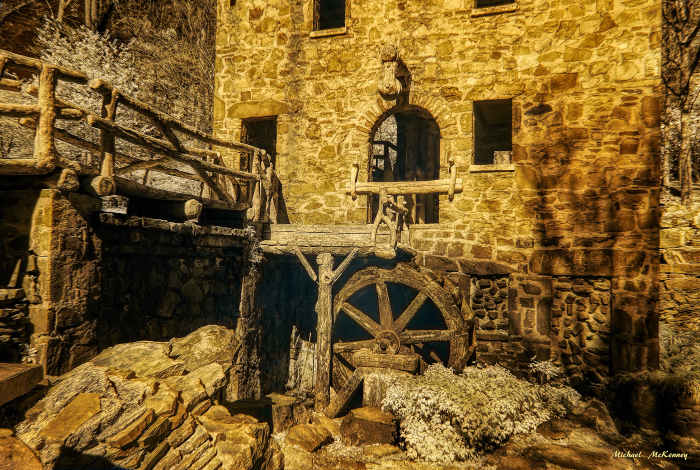 The walkways and architecture of the Old Mill in North Little Rock, Arkansas are both conducive to interesting picture-taking.