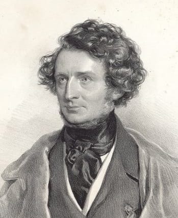 Portrait of Berlioz by Joseph Kriehuber in, 1845.