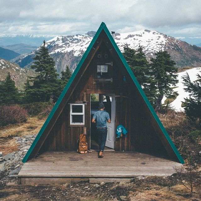 Don't reinvent the wheel with this classic A-frame cabin. Smoothly blending into a hill or mountain side these wonderful cabins usually have fun loft editions or tall glass windows. These make for the perfect ski chalet.