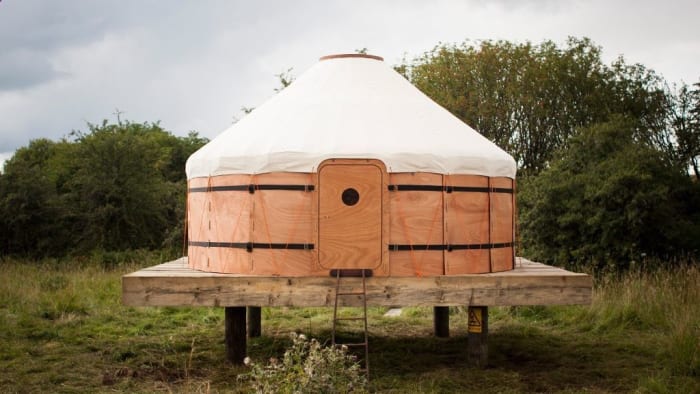 Yurts are fun, easy to build, and have an eccentric bohemian feel that is sure to light up any forest property. Yurt are an inviting home on permaculture homesteads and market garden farms.