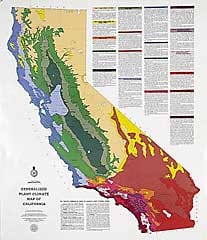 Agricultural zone denote plant hardiness. Here this is shown than southern California and the coast are the best places to grow olive trees.