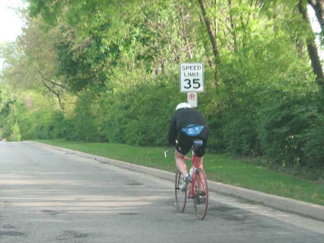 Many bike riders, walkers, and joggers are found at the edge of Hinsdale streets when weather permits