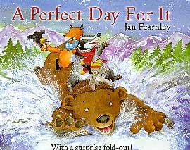 A Perfect Day is a book about Snow Play. A perfect day for what? The simple answer is at the end of the story in a pull out poster.