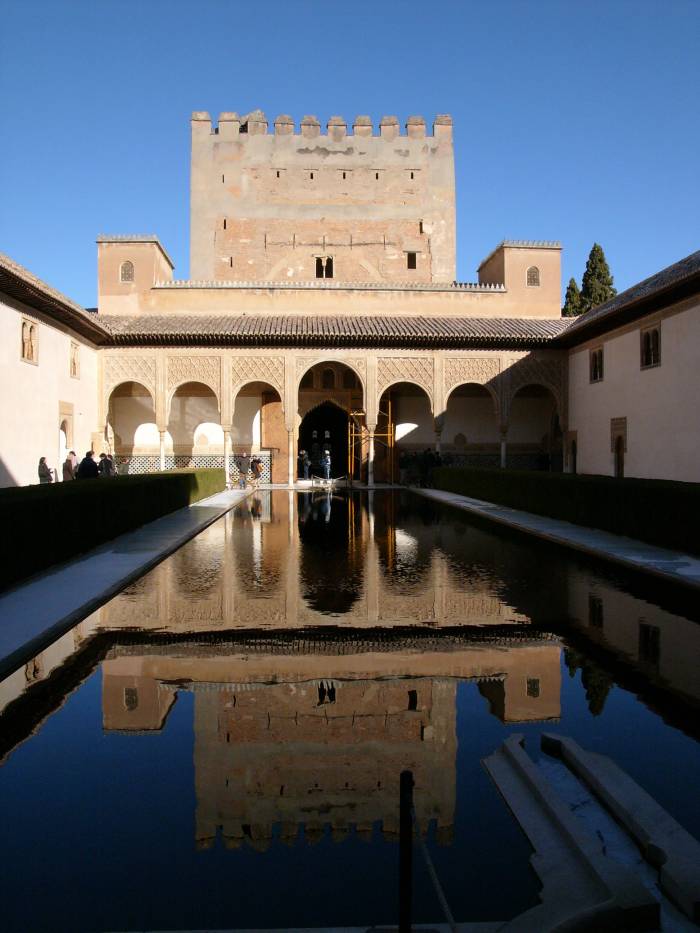 Alhambra Palace, built by the Moors during their extensive stay in Andalusia, and showing a culture that was enlightened and cultivated when we Brits were still experiencing the Dark Ages.