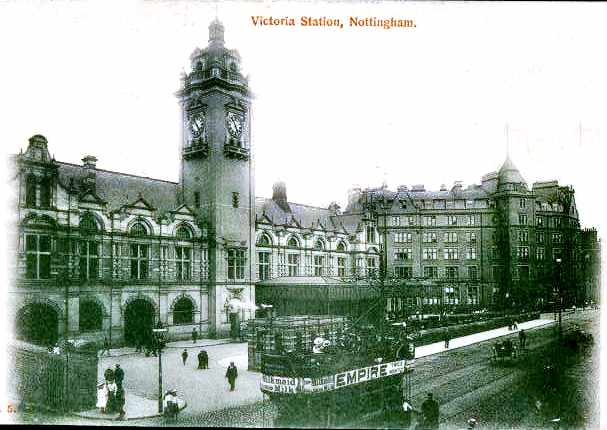 This is a very old photograph of The Victoria Station but it looked pretty much the same on the outside throughout its lifetime.