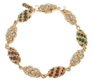 A replica of the Jackie Kennedy Onasis bracelet that was presented by Aristotle Onasis on Easter and cost $312,000