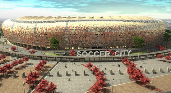 SOCCER CITY STADIUM IN JOHANNESBURG Americans do like soccer, contrary to what many around the world believe. American architects, though? Hard to say.. But even for the most soccer-agnostic architects, there are four good reasons to watch — or at le