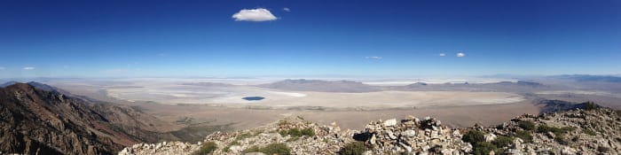 Great Salt Lake Desert in Utah - 80 miles of white salt, blistering hot days, freezing nights