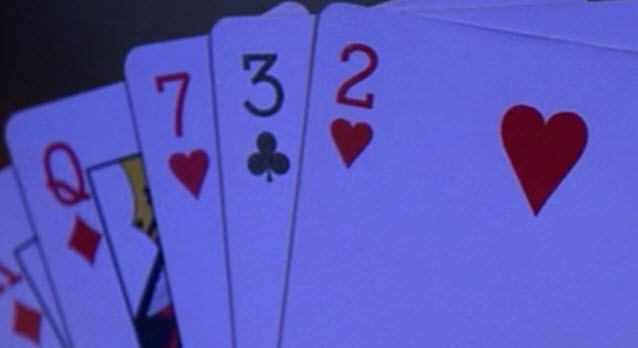Ando's hand depends on the special powers of Hiro Nakamura to freeze time and trade card hands with another player.
