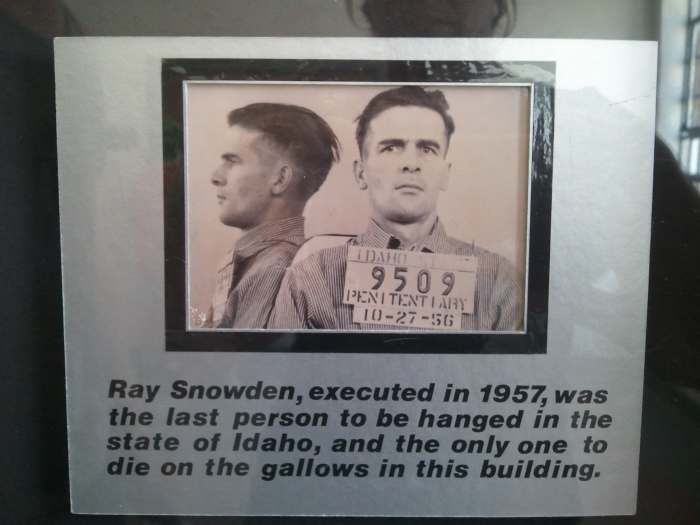 Snowden took twenty minutes to die. It was a gruesome death for an execution. It took him twenty minutes to strangle to death.
