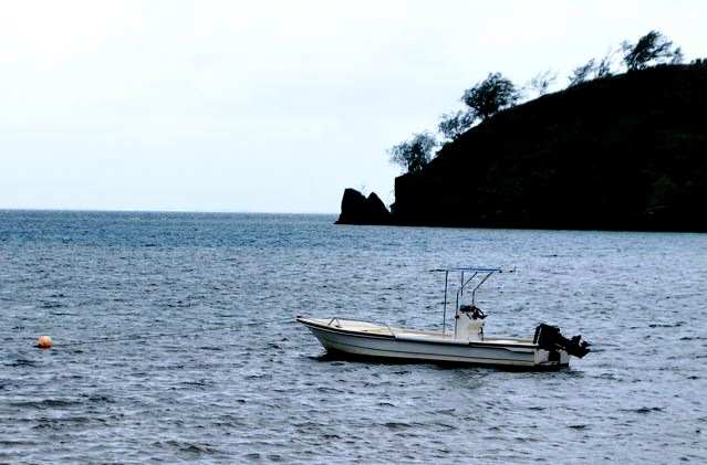 Small Fishing Boat - we rode in on this from the airport to Matava Fiji's Premier Eco Resort