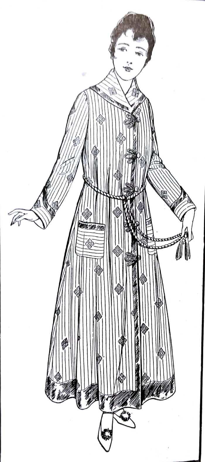 American Dressmaking Step by Step tells how to make a robe like this.