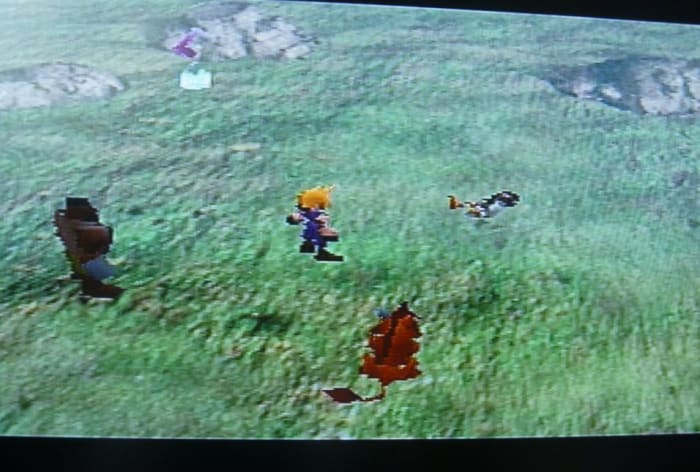 After defeating her, you will come to a field. Speak to Yuffie in the field. Do not check the save point and follow these steps perfectly.