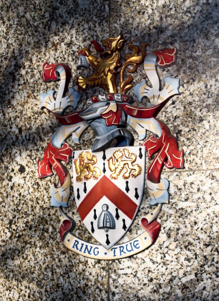 Crest of Wolfson College, Cambridge