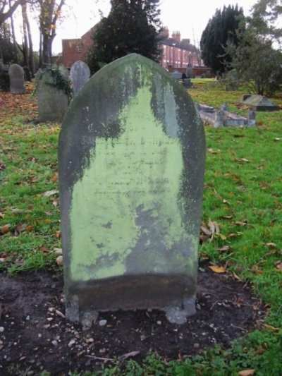 This gravestone is in All Trinity Church, Wolverton so I expect this is the one belonging to Allan Dunkley.