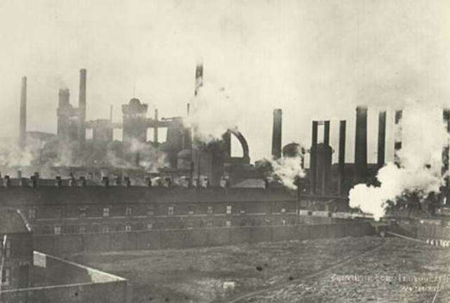 blast from the past - Newport Iron Works near the old town of Middlesbrough (now demolished) in what was then the Ironmasters' district