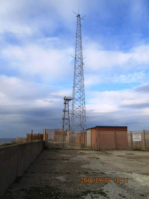 As it was in 2018, and by the looks of the site nothing's likely to change for a while. The impressive beacon and its surrounds have gone, replaced by separate radio and radar antennae.