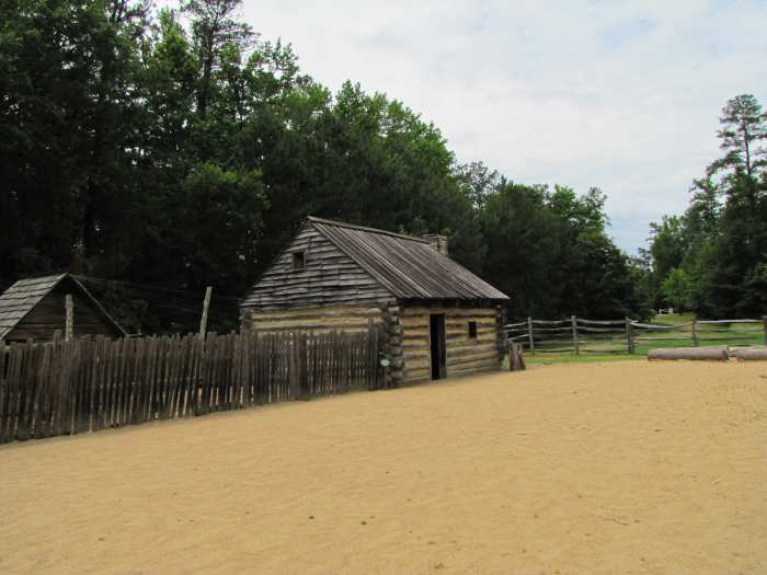 Cabin in the state of Virginia in the early days. Homes in Indiana during the frontier times would have been similar.