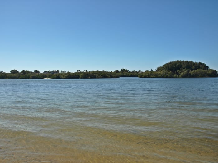 The mouth of the Anclote River and some of the islands found here. Taken from Anclote River Park.