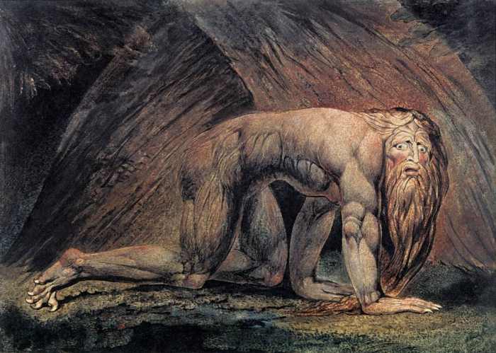Nebuchadnezzar, William Blake (1757-1827) Dan 4:30 âThe king spake, and said, Is not this great Babylon, that I have built for the house of the kingdom by the might of my power, and for the honour of my majesty? Pride goeth before destruction!