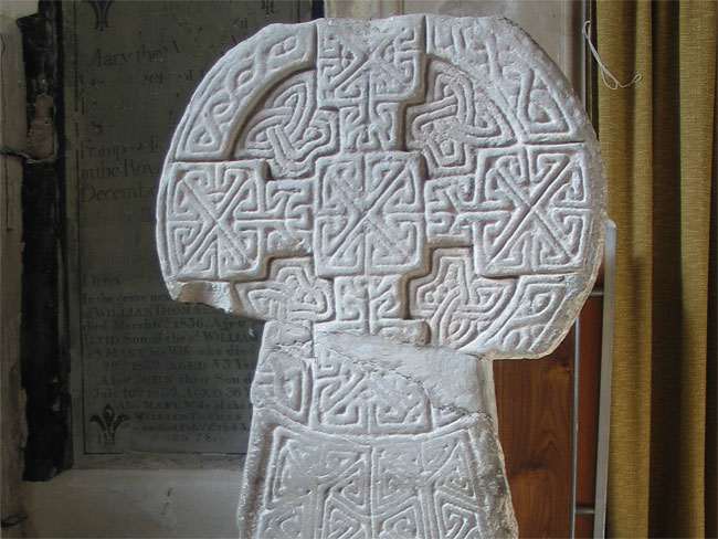 This is the Houelt cross of Llantwit Major in the Vale of Glamorgan, South Wales, another famous Celtic cross design