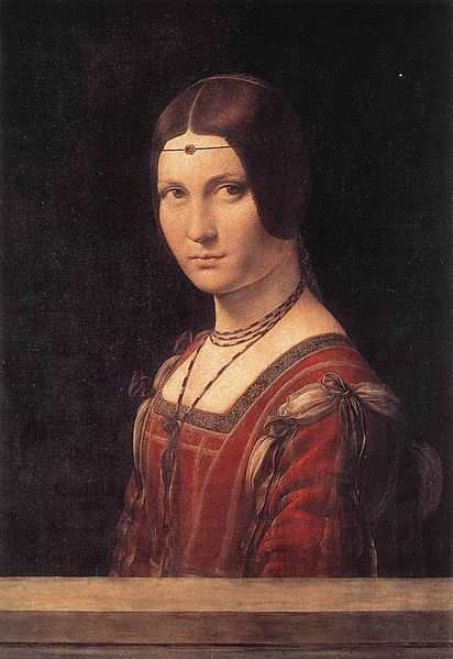 L. da Vinci, Portrait of a Lady (La Belle Ferronière) (1490 - 1495), Paris Musée du Louvre