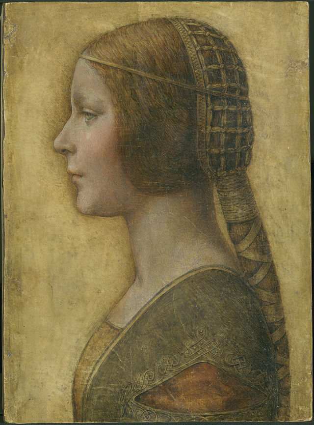 L. da Vinci (?), Portrait of a Young Fiancée (La Bella Principessa) (a. 1490), Private Collection