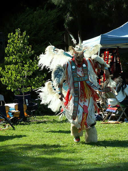 A Northern style Men's Fancy Dancer at the West Valley Powwow in Saratoga, California, October 2005.