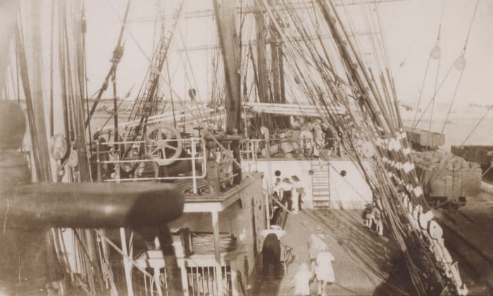 The Kobenhavn was a five masted Barque built in 1921 at the Leith Shipyards of Ramage & Ferguson, she was not the biggest but was acknowledged as being the finest looking ship afloat. She Disappeared in 1928 with the loss of all on board