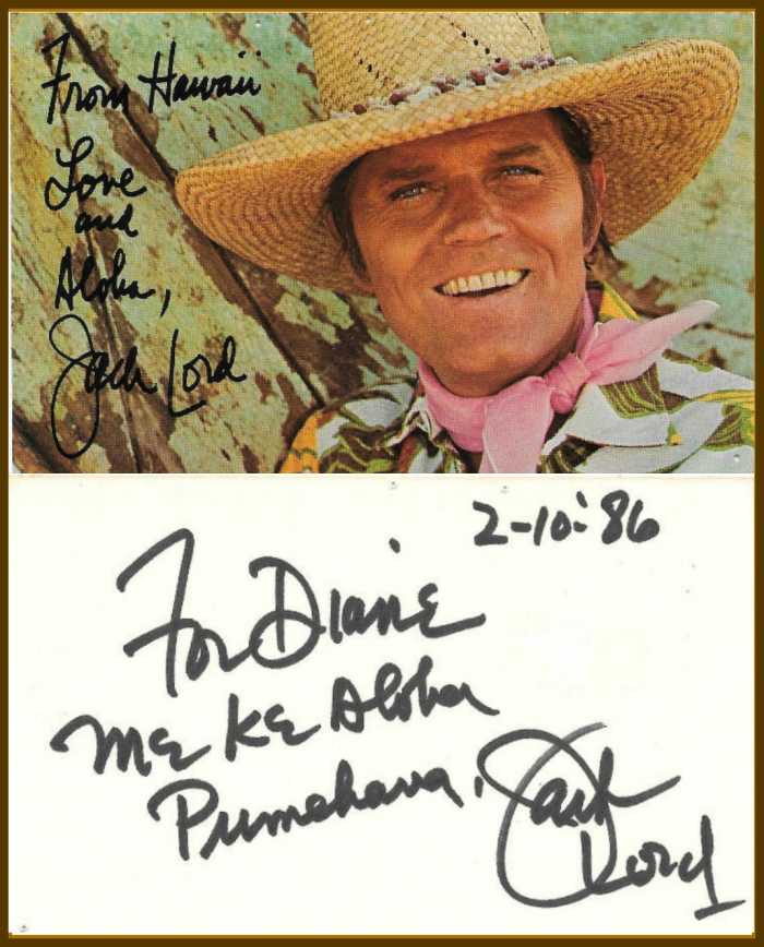Jack would take time to write personal messages to his fans that wrote him. He was very appreciative to their loyalty.