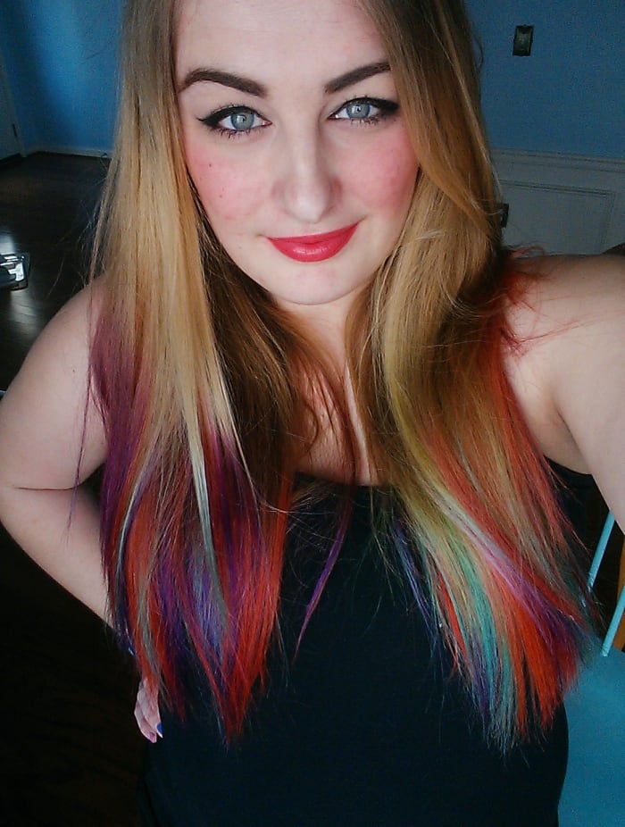 After I got my color out I put in 3 colors! The color remover worked great so that I was able to do this with my hair next.