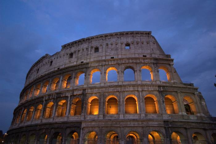 This is a photo of the Roman Colosseum one of the landmarks that is mentioned in the episode of Gadget's Roma.