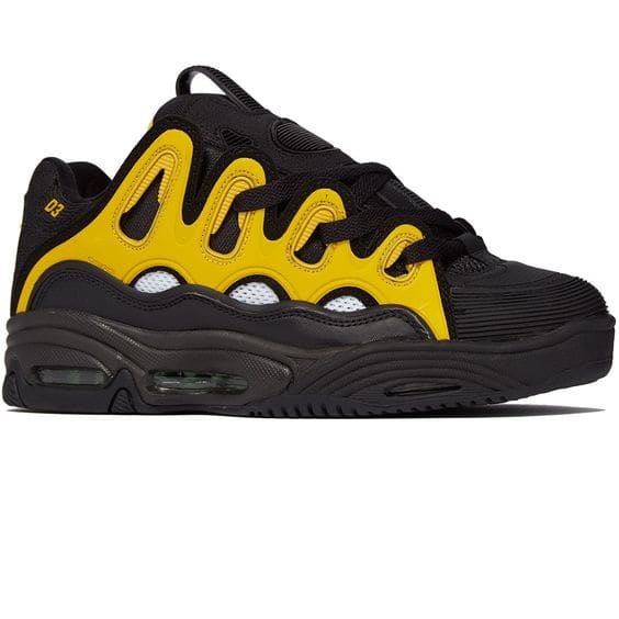 The infamous Osiris D3. Probably the ugliest skate shoe from the subculture. But ASAP Rocky made a shoe inspired by this, and 2019 is the year of the ugly sneaker. You might as well get these I guess.